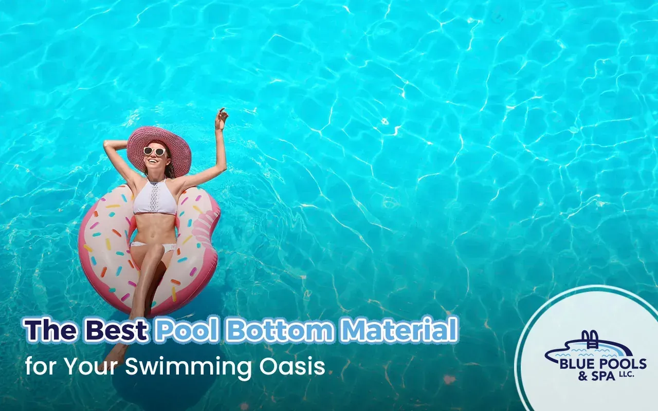 Pool bottom material.